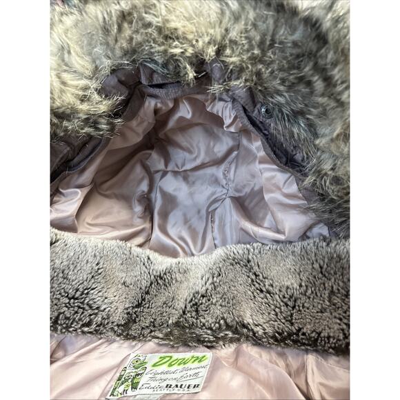Retro Y2K Premium Heritage Revival Eddie Bauer Faux Fur Hood Down Puffer Jacket - Picture 10 of 16